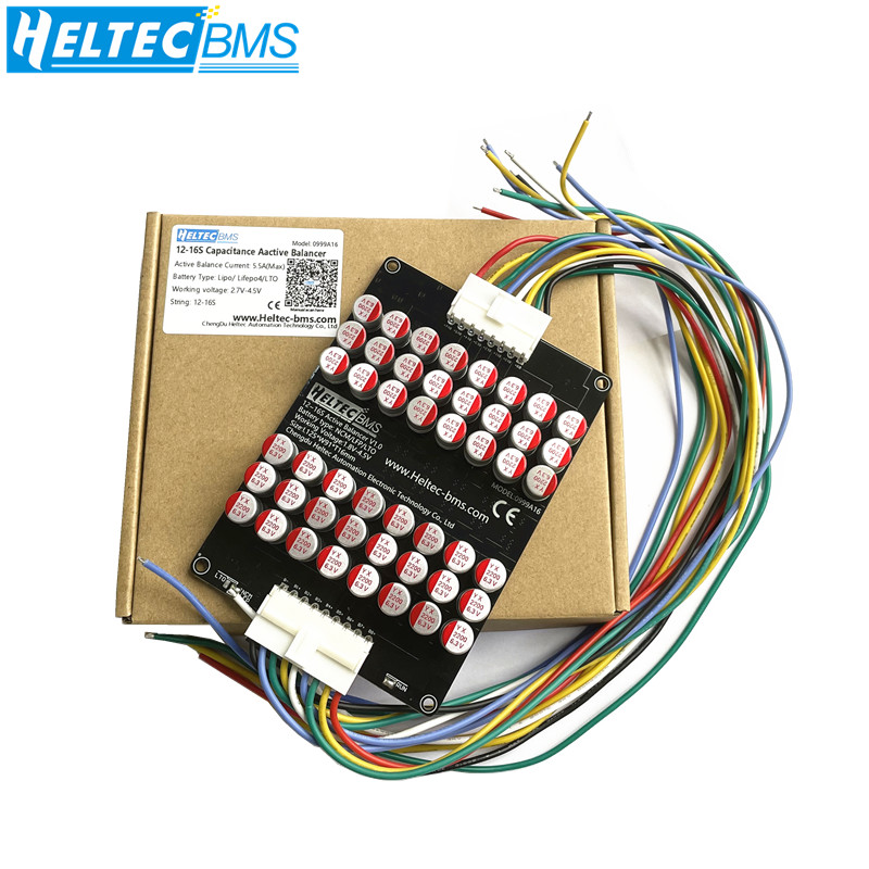 12S Lipo Battery Balancing Board - Heltec 16S 5A Kapasitör Aktif Dengeleyici