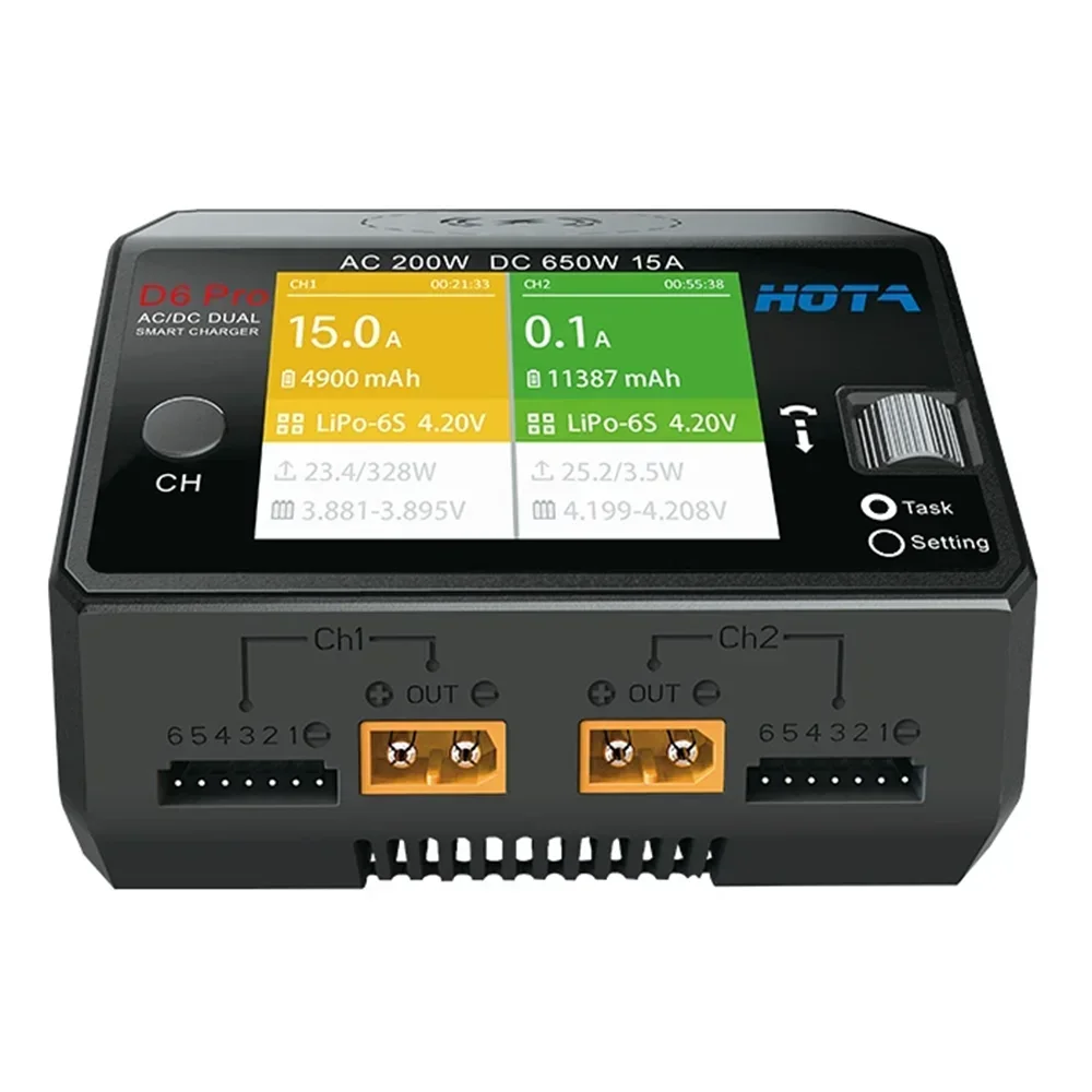 HOTA D6 Pro Çift Kanallı Akıll - Hota D6 Pro Dual Lipo Charger incelemesi ve fiyatı